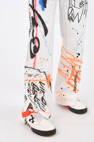 22cm Split Ankle FUTURA RAINBOW CARPENTER Jeans 