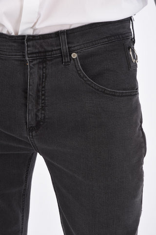 17cm stretch denim PIERCED super skinny fit jeans