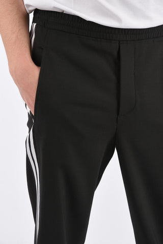 Drawstring Easy Fit Piping Pants