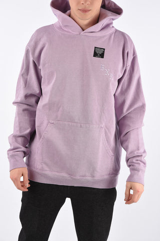 Distressed Hoodie with Embroidery