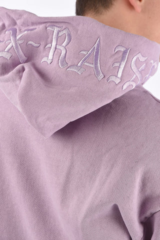 Distressed Hoodie with Embroidery