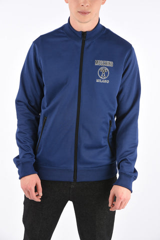 COUTURE! Felpa Full Zip con Maxi Stampa Monogram