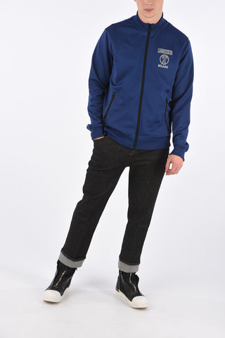 COUTURE! Felpa Full Zip con Maxi Stampa Monogram