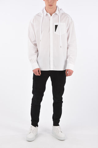 Cotton Shirt with Hood