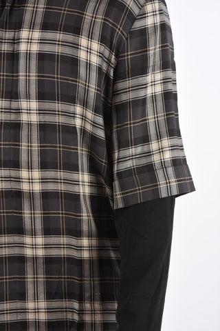 Loose Fit Hybrid Tartan Shirt