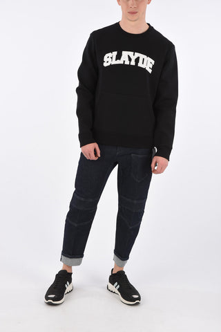 Neoprene SLAYDE Crew-Neck Sweatshirt