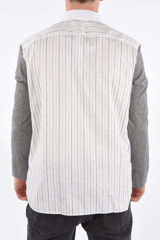 Loose Fit Shirt with Knit Details