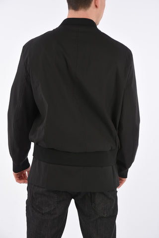 Asymmetric Slim Fit Bomber