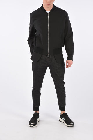 Asymmetric Slim Fit Bomber