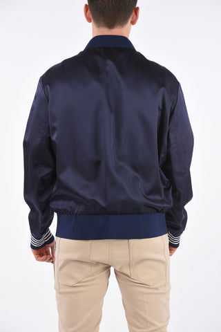 Slim Fit Bomber with Zip Closure