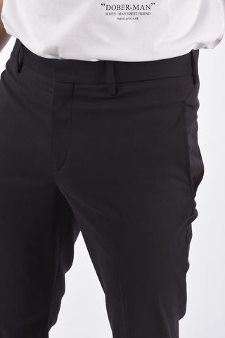 Slim Fit Belt Loops Trousers