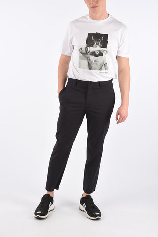 Slim Fit Belt Loops Trousers