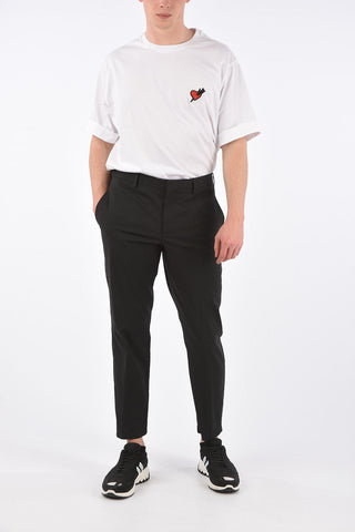 Slim Fit Belt Loops Trousers