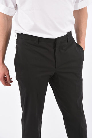 Slim Fit Belt Loops Trousers
