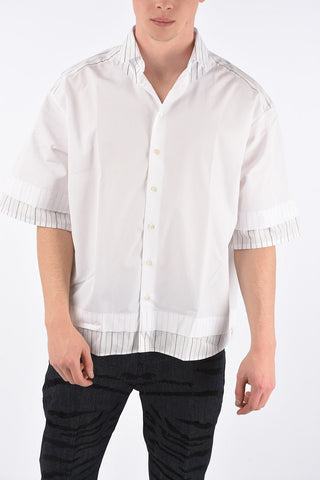 Short Sleeve Shirt with Striped Details
