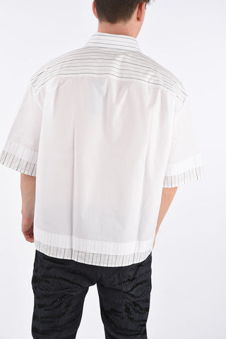 Short Sleeve Shirt with Striped Details