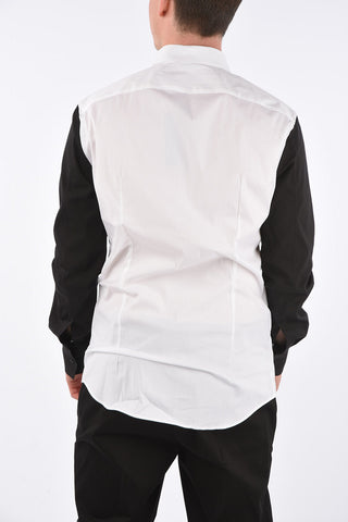 Two-Tone TUXEDO VELVET MID-BOLT Popeline Shirt