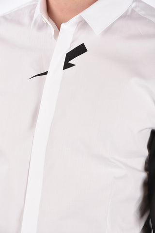 Two-Tone TUXEDO VELVET MID-BOLT Popeline Shirt