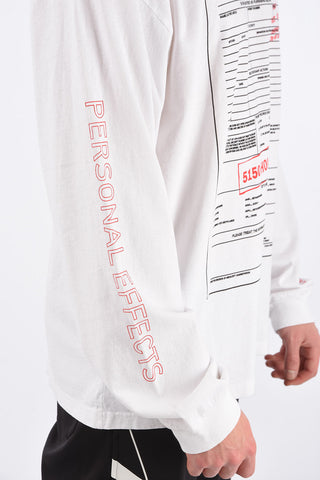 Printed Long-Sleeve Crewneck T-Shirt