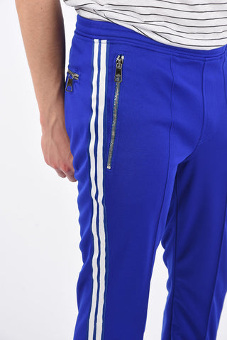 slim fit piping pants