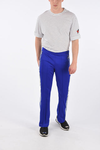 slim fit piping pants