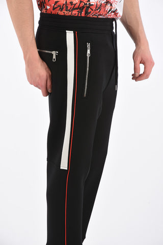 Neoprene Skinny Fit Pants with Side Bands