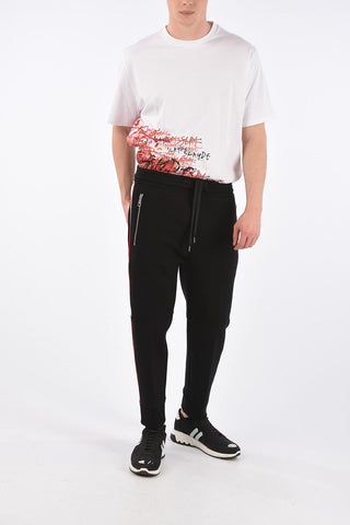 Neoprene Skinny Fit Pants with Side Bands