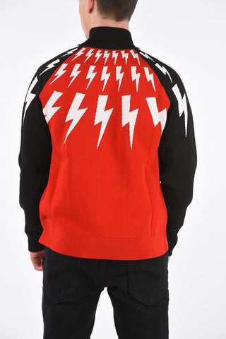 Skinny Fit FAIR ISLAND THUNDERBOLT Sweater with Zip