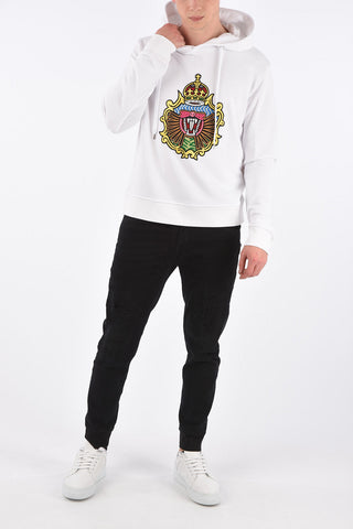 Embroidered Sweatshirt with Hood