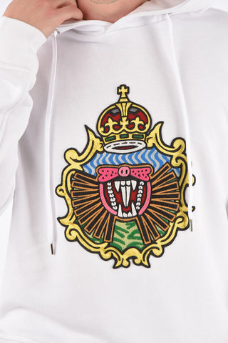 Embroidered Sweatshirt with Hood