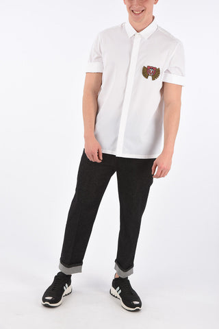 Camicia Loose Fit a Manica Corta