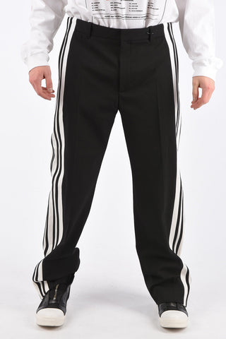 Straight Fit Pants with Contrast Side Band