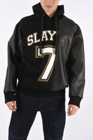 Ecoleather Details Easy Fit Sweatshirt