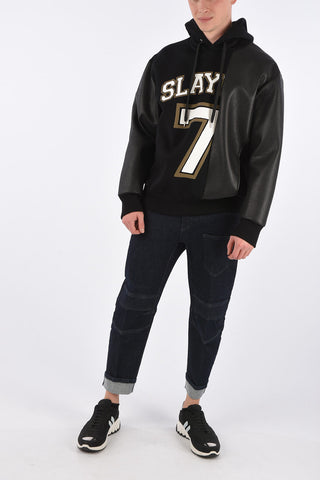Ecoleather Details Easy Fit Sweatshirt