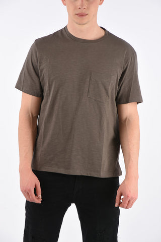 Cotton T-Shirt with Breast Pocket
