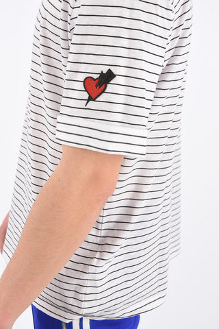 T-Shirt a Righe Easy Fit