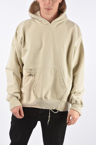 Felpa Hoodie Distressed