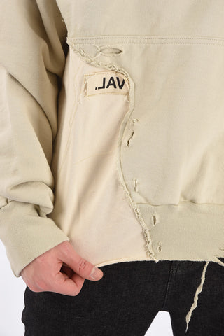Felpa Hoodie Distressed