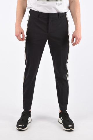 Pantalone Piping con Zip alla Caviglia