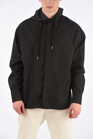 Cotton Shirt with Hood