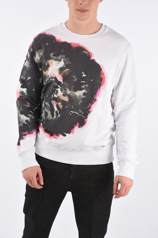Cotton Printed Crew-Neck Sweatshirt