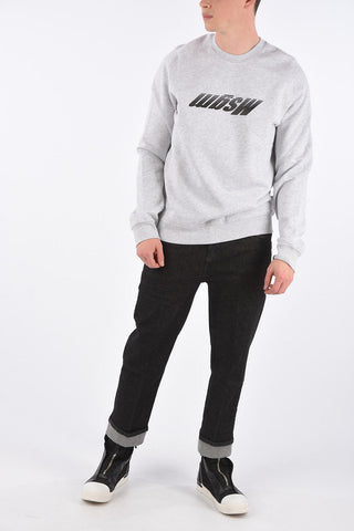 Printed Oversized Crew-Neck Sweatshirt