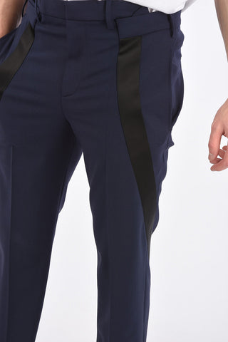 Slim Fit Belt Loops Trousers