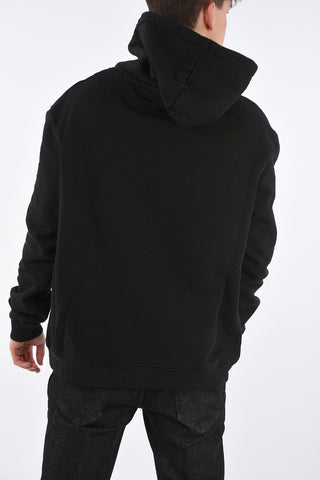 Felpa Hoodie con Stampa Stelle