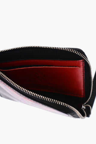 Leather RED WINGS Zip Around Mini Wallet