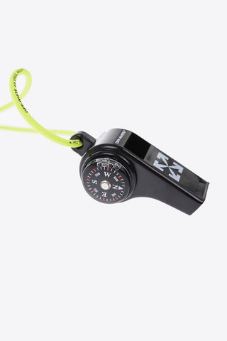 whistle with compass and thermometer