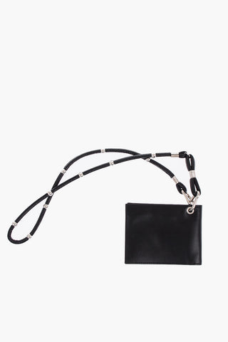 Leather wallet with chain