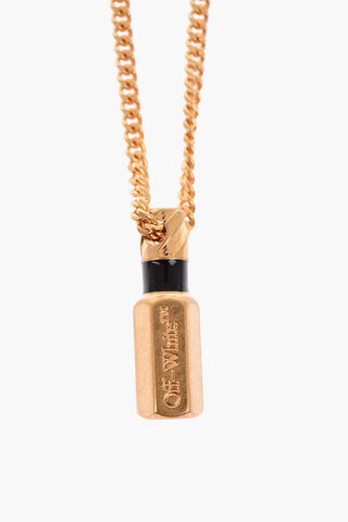 metal HEXNUT necklace with pendant