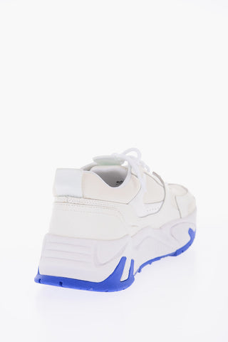 Leather and Fabric L C-RUN 3000 Sneakers