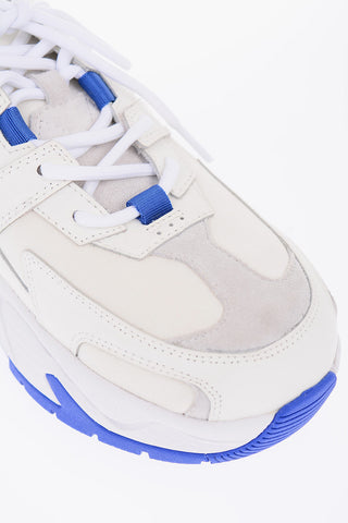 Leather and Fabric L C-RUN 3000 Sneakers